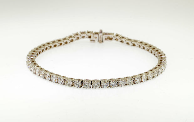 Plateau Jewelers Diamond Tennis Bracelet in 14K White Gold