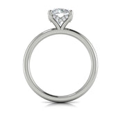 VLORA Solitaire Engagement Semi-mount in 14K White Gold