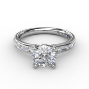 FANA Diamond Engagement Ring in 14K White Gold