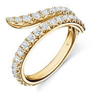 Hearts On Fire Vela Double Row Pave' Ring