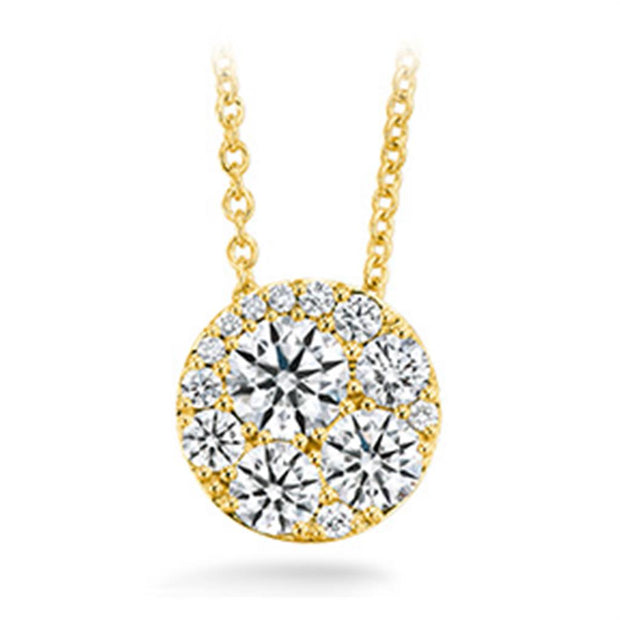 Hearts On Fire Tessa Diamond Circle Pendant in 18k Yellow Gold ctw .51 ct.