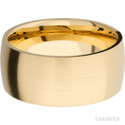 10 mm wide Domed 14K Yellow Gold band.