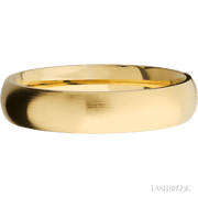 5 mm wide Domed 14K Yellow Gold band.