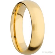 6 mm wide Domed 14K Yellow Gold band.