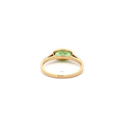 Kimberly Collins Tsavorite Garnet and Diamond Ring in 18k Yellow Gold