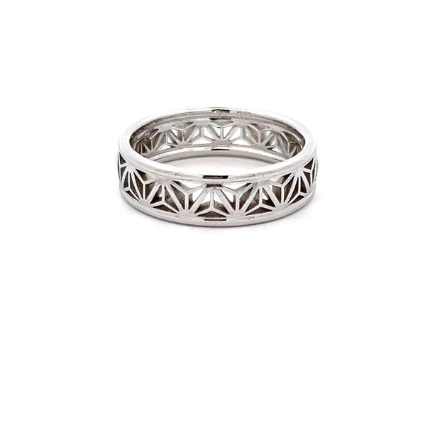 Plateau Jewelers Kumiko Wedding Band in 14k White Gold