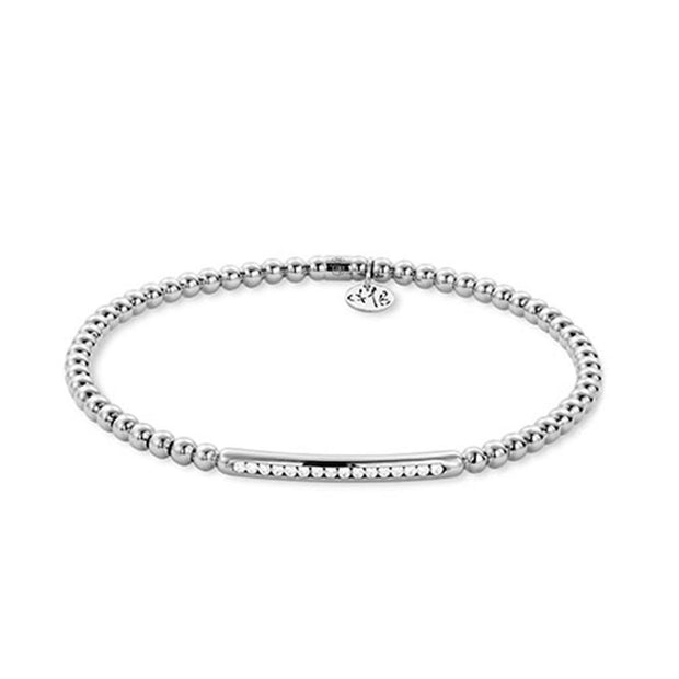 Hulchi Belluni Diamond Stretch Bracelet in 18k White Gold