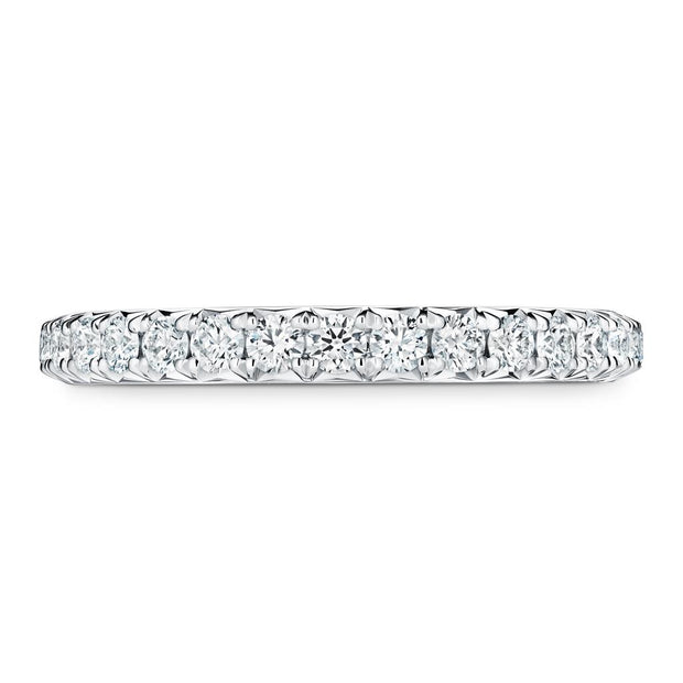 Hearts On Fire Vela French Cut Pave' Band in Platinum .30 ct