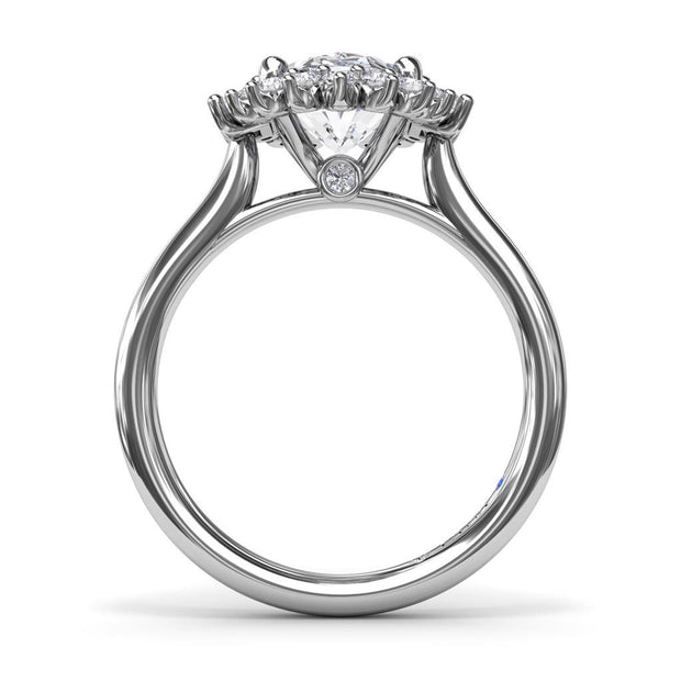 Fana Diamond Engagement Ring in 14K White Gold