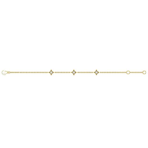 Vlora Diamond Bracelet in 14K Yellow Gold with 0.17cts