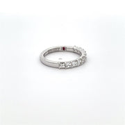 Ava Couture Asscher Cut Diamond Band in 18k White gold. 1.12 ct. G-H/VS