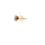 Kimberly Collins Amethyst Earrings in 18k Yellow Gold