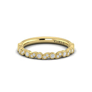 Vlora Wreath Stackable Diamond Band in 14k Yellow Gold