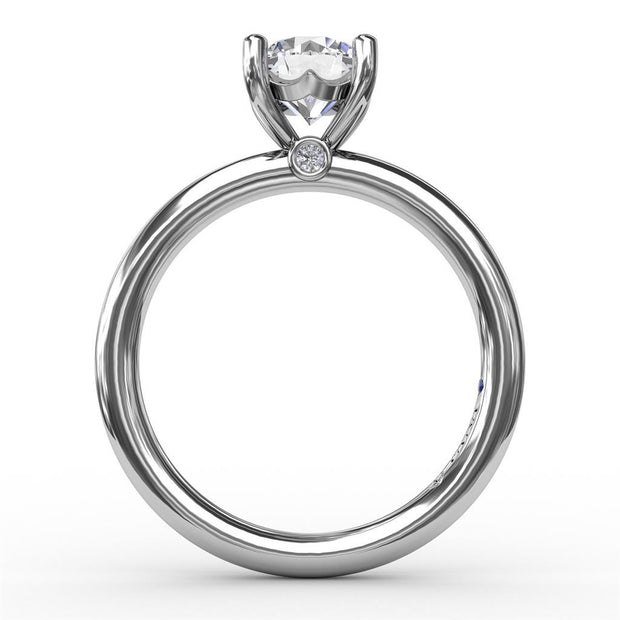 Fana Solitaire Engagement Ring With Surprise Diamond 0.02Ct