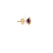 Kimberly Collins Amethyst Earrings in 18k Yellow Gold