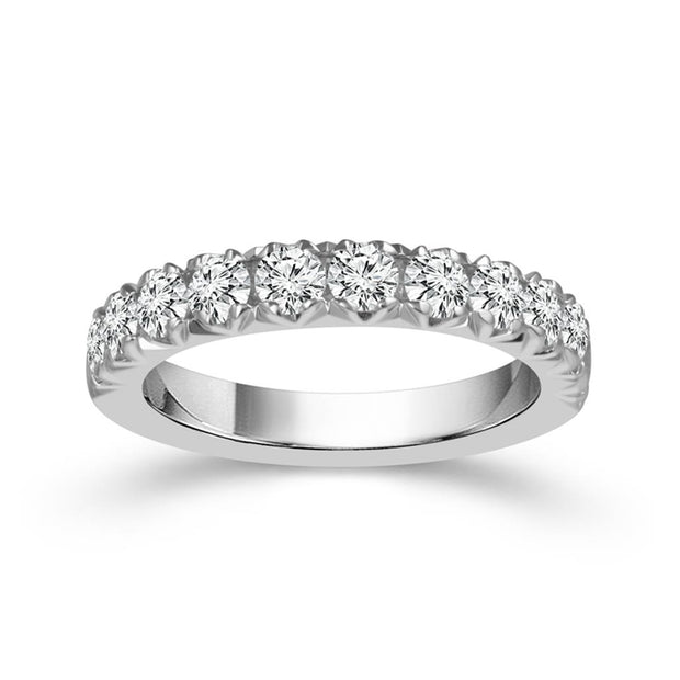 Diamond Anniversary Ring in 14k White Gold. .75 ct