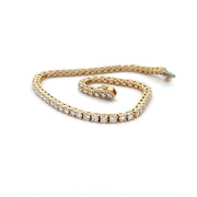 Plateau Jewelers Diamond Tennis Bracelet in 14k white gold.  3.02 ct