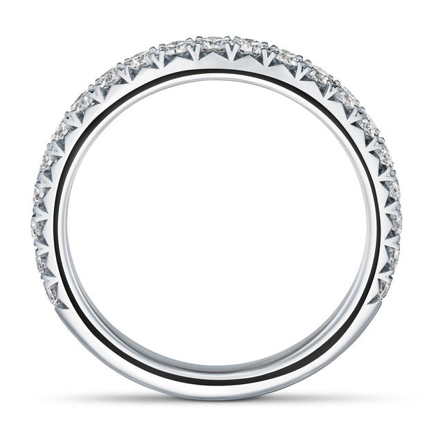 Hearts On Fire Vela French Cut Pave' Band in Platinum .30 ct