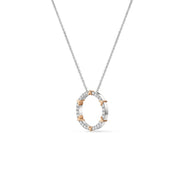 Hearts On Fire Copley Pave' Diamond Pendant Necklace in 18k two-tone Gold