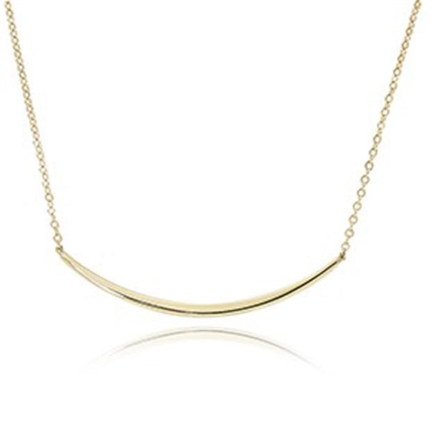 Carla 14K Yellow Gold Half Curved Wire Necklace
