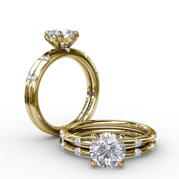 Fana 14k Yellow Gold Diamond Band .07ctw