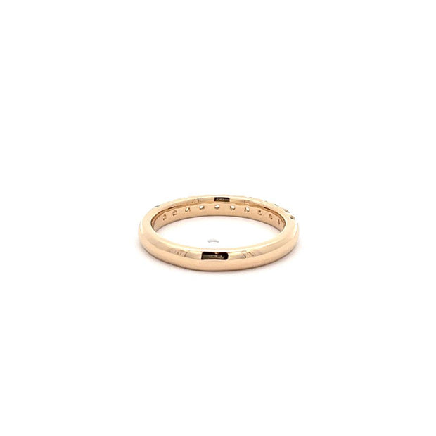 Plateau Jewelers Contour Prong Diamond Band in 14k White Gold. .50 ct