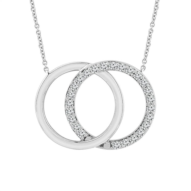 IDD Diamond Interlocking Circle Pendant