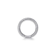 Gabriel White Sapphire Hampton Stackable Ring in Sterling Silver