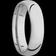 6 mm wide Domed Titanium band.