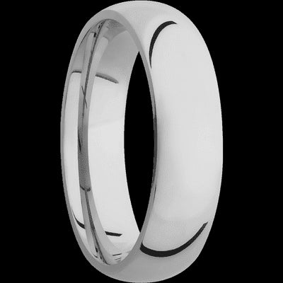 6 mm wide Domed Titanium band.