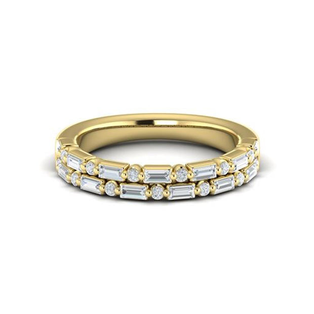VLORA Diamond Ring in 14K Yellow Gold with 0.62cts