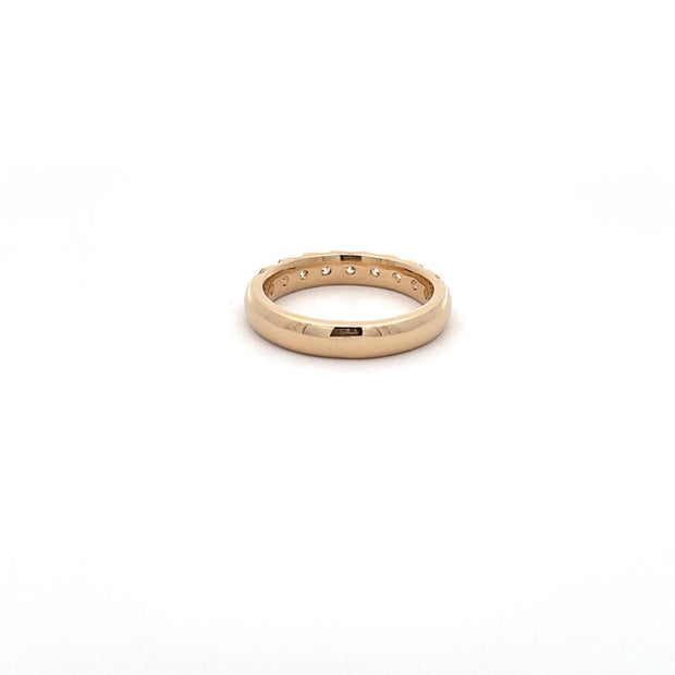 Plateau Jewelers Contour Band in 14k Yellow gold. .904 ct.