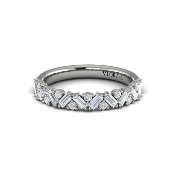 Vlora Bridal Stackable Band featuring 0.67 total carats of accent diamonds