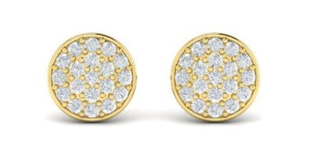 Vlora Diamond Earrings in 14K Yellow Gold