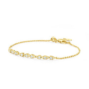 Hearts On Fire Aerial Dewdrop Bracelet in 18k Yellow Gold. .42 ct.