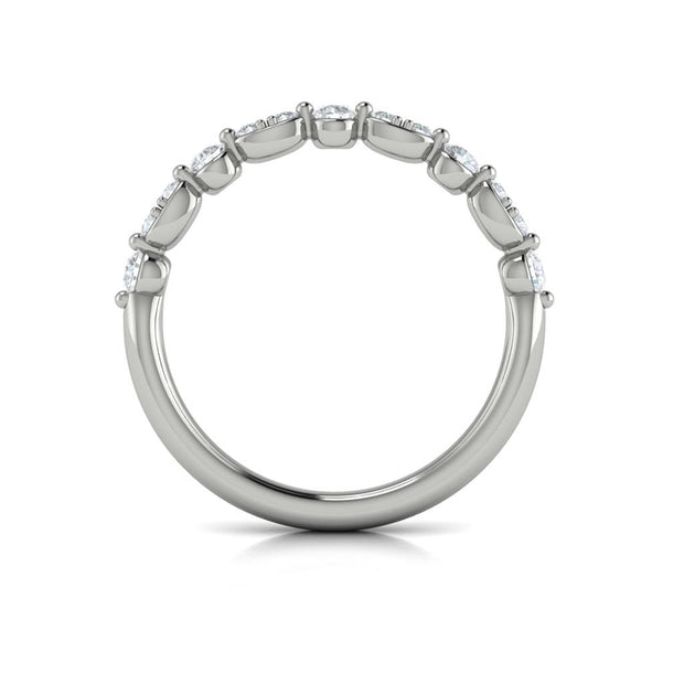 Vlora Bridal Stackable Band featuring 0.38 total carats of accent diamonds in 14k White Gold