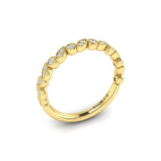 Vlora Wreath Stackable Diamond Band in 14k Yellow Gold