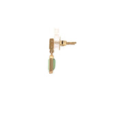 Kimberly Collins Tsavorite Garnet and Diamond Earrings in 18k Yellow Gold