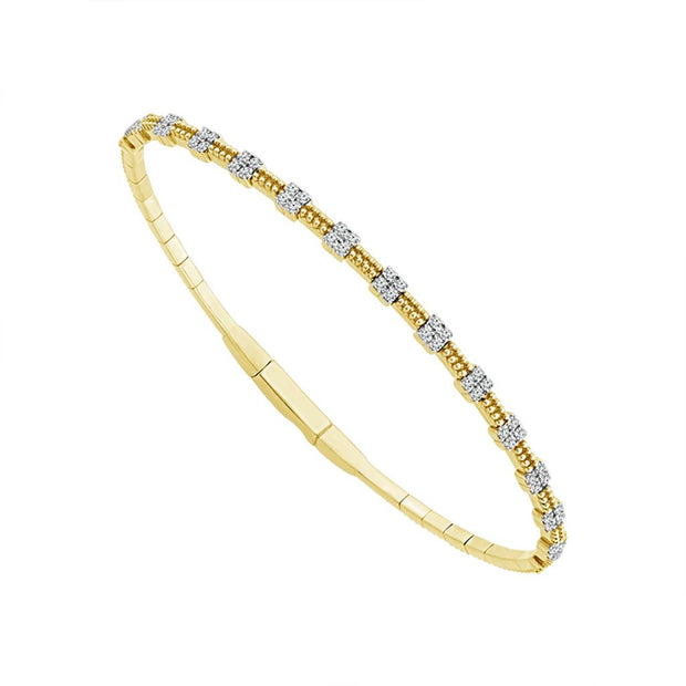 IDD Flexie Diamond Bracelet in 14k Yellow Gold