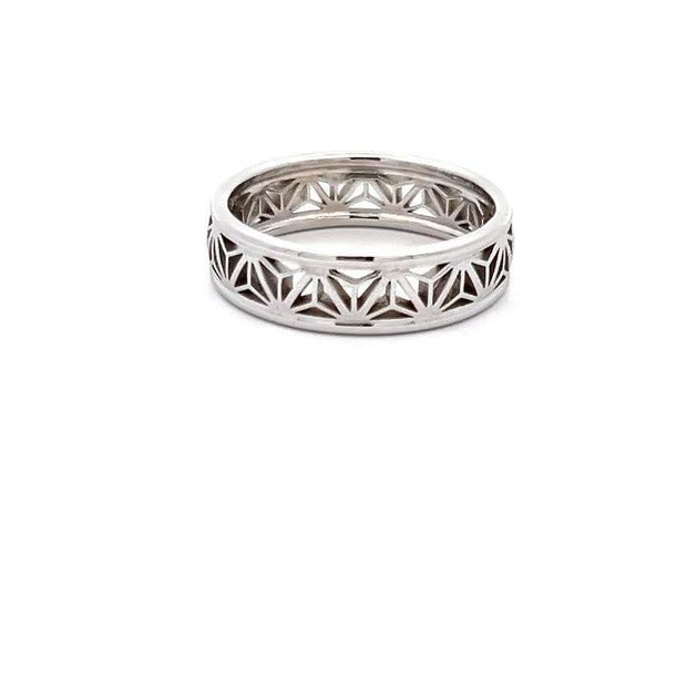 Plateau Jewelers Kumiko Wedding Band in 14k White Gold