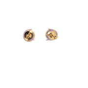 Kimberly Collins Amethyst Earrings in 18k Yellow Gold