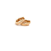Plateau Jewelers' small diamond hoops in 14k white gold.