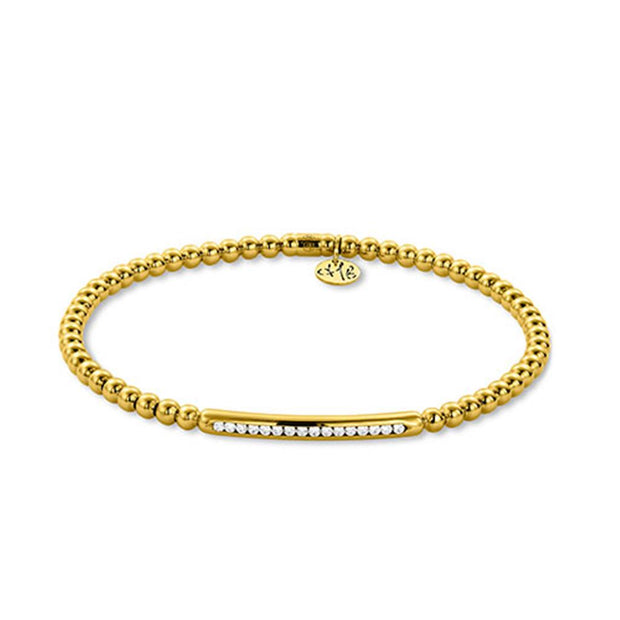 Hulchi Belluni Diamond Stretch Bracelet in 18k Yellow Gold