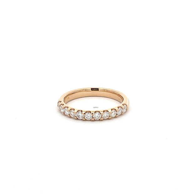 Plateau Jewelers Contour Prong Diamond Band in 14k White Gold. .50 ct