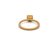 Kimberly Collins Amethyst Ring in 18k Yellow Gold with sandblasted finish