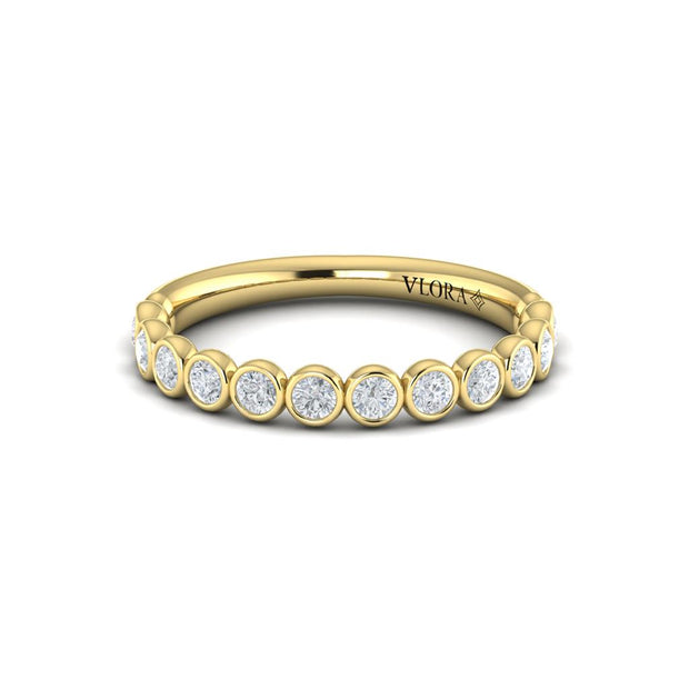 Vlora Bridal Stackable Band featuring 0.39 total carats of accent diamonds