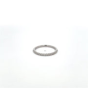 Plateau Jewelers Contour Prong Diamond Band in 14k white gold. .19 ct