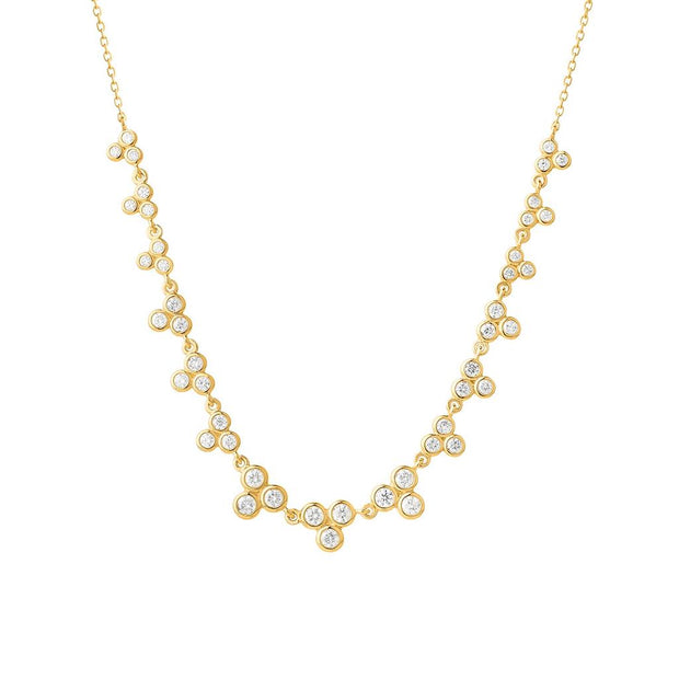 FACET Diamond Necklace in 14K Yellow Gold with 0.70ct of Diamonds.