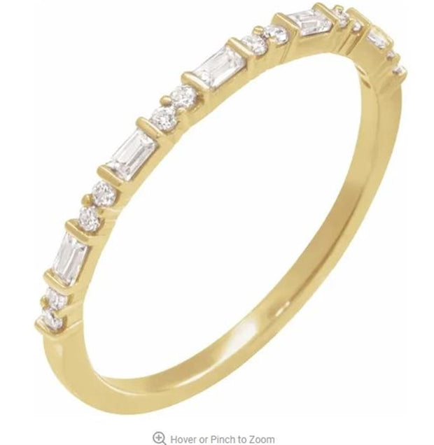 Stuller 14k Yellow Gold Stackable Ring with Diamond