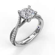 Fana Diamond 14K White Gold Engagement Ring